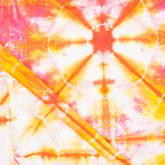 Geometrical Yellow Tie Dye Shibori Fabric