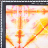 Geometrical Yellow Tie Dye Shibori Fabric