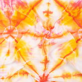 Geometrical Yellow Tie Dye Shibori Fabric