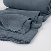 Gray Cotton Gauze Fabric By The Yard