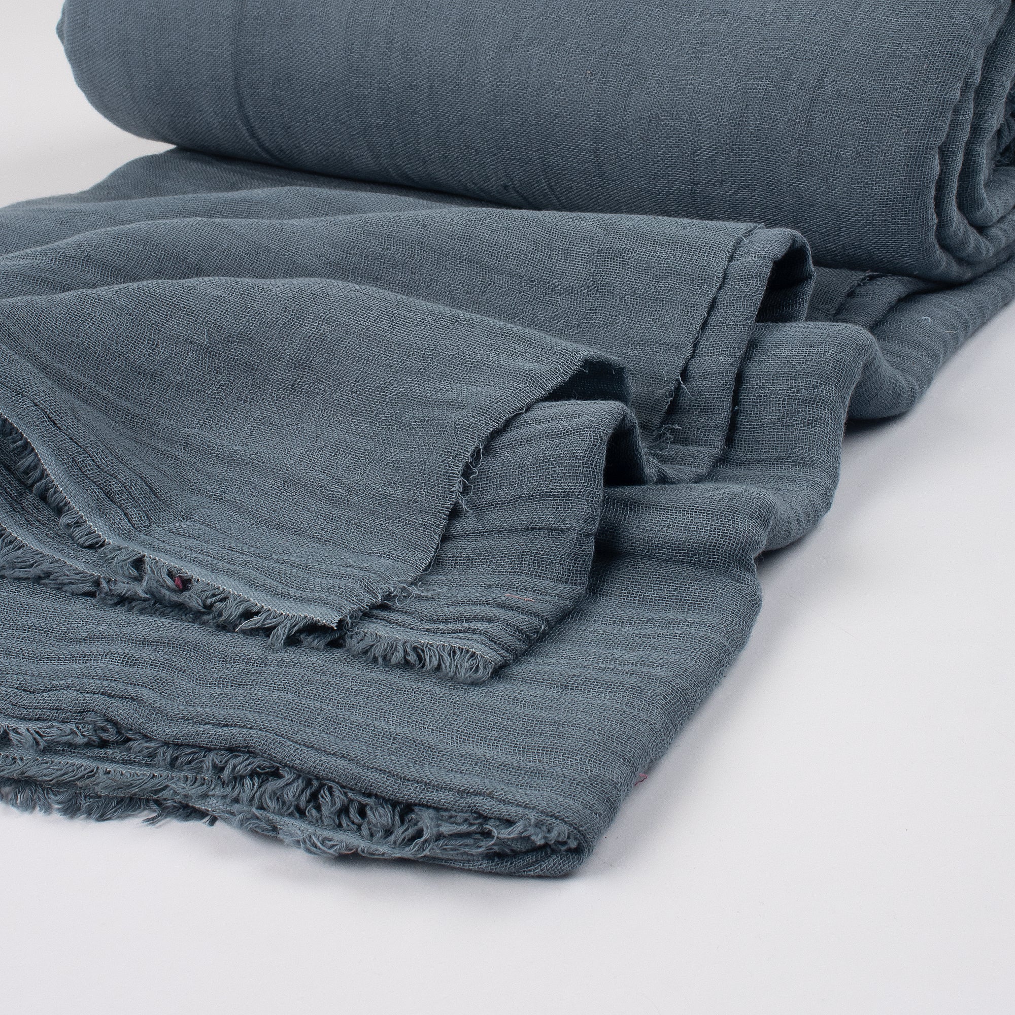 Gray Cotton Gauze Fabric By The Yard