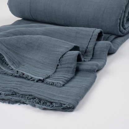 Gray Cotton Gauze Fabric By The Yard