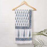 Gray Leaf Printed Cotton Women&