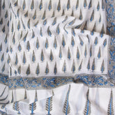 Gray Leaf Printed Cotton Women&