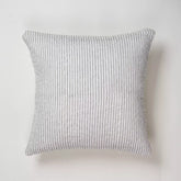 Gray Stripe Hand Printed Kantha Sofa Cushion Cover