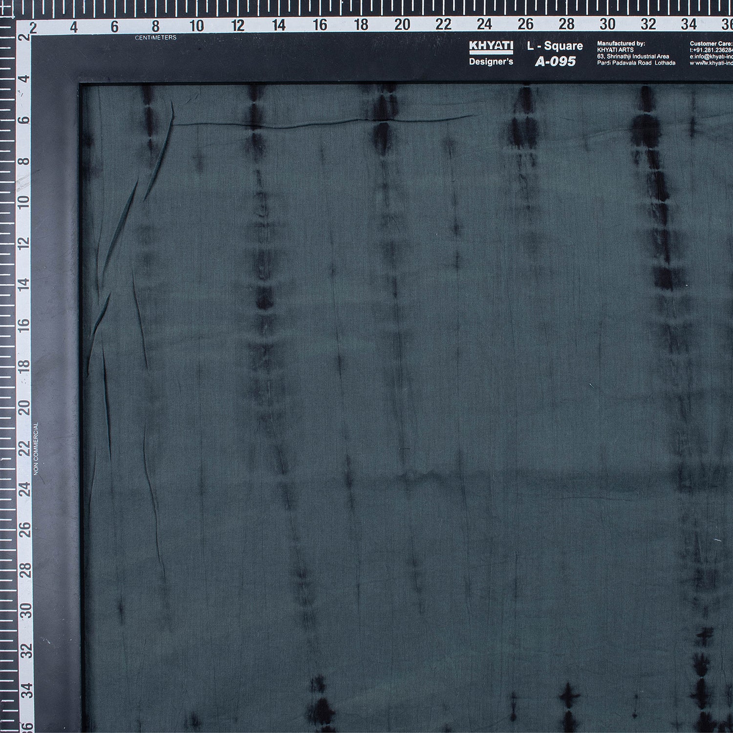Gray Tie Dye Shibori Fabric