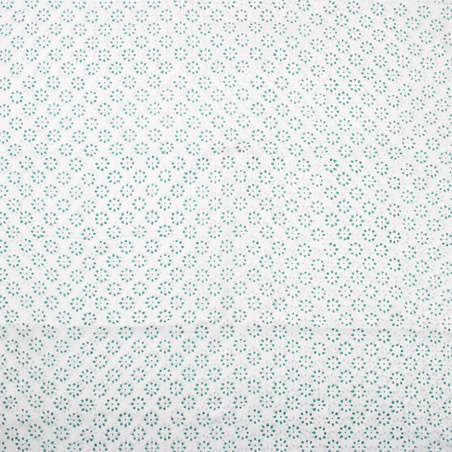Green Booty Hand Block Print Fabric By The Yard
