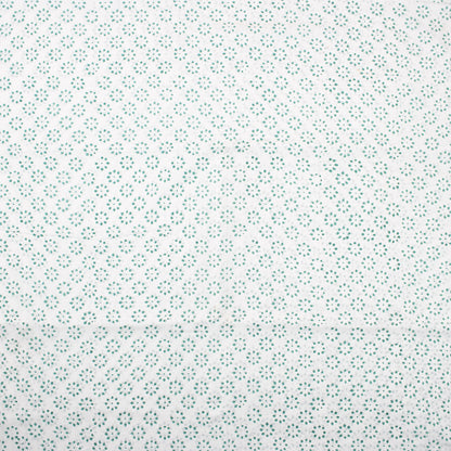 Green Booty Hand Block Print Fabric By The Yard