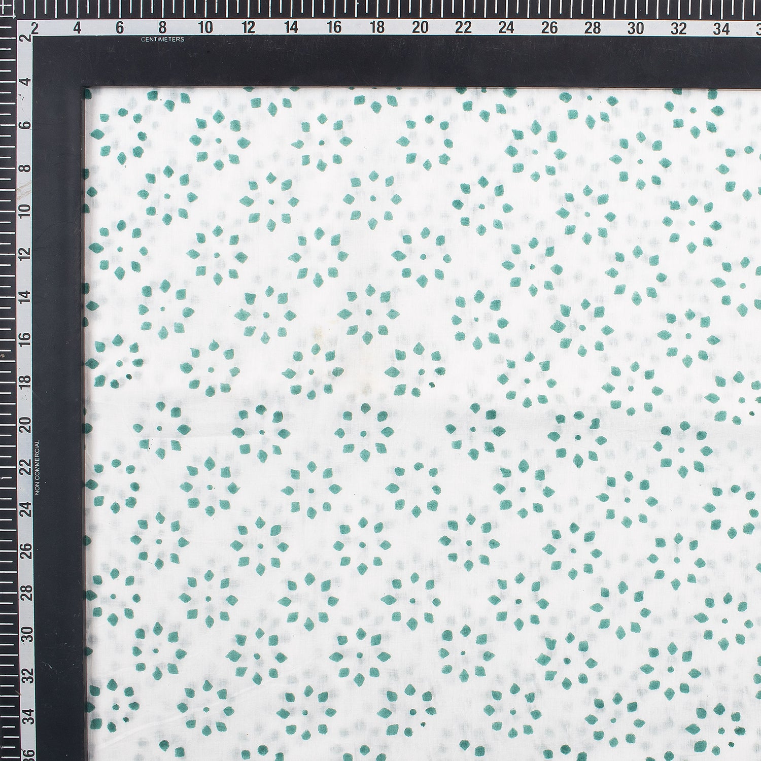 Green Booty Hand Block Print Fabric By The Yard