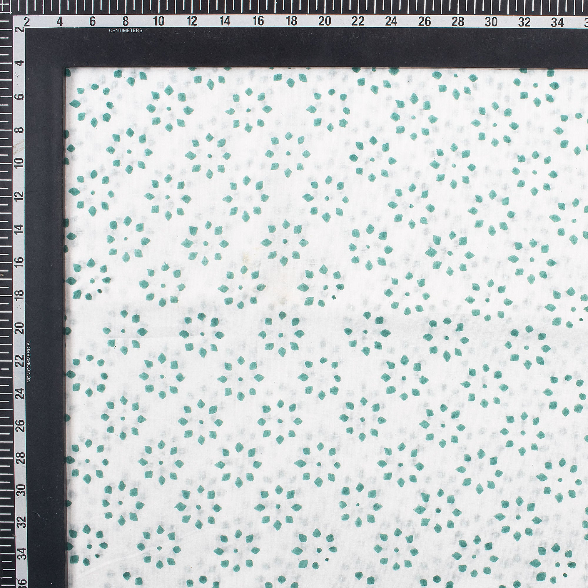 Green Booty Hand Block Print Fabric By The Yard