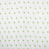 Green Cactus Block Print Indian Cotton Running Material Fabric
