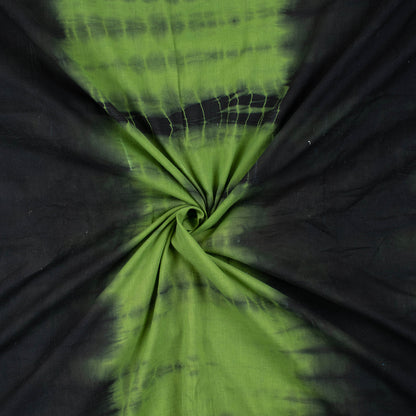 Green Cotton Tie Dye Shibori Fabric