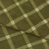 Green Dabu Hand Block Printed Cotton Fabric