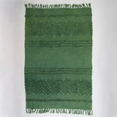 Green Dyed Sofa Cotton Solid Throws