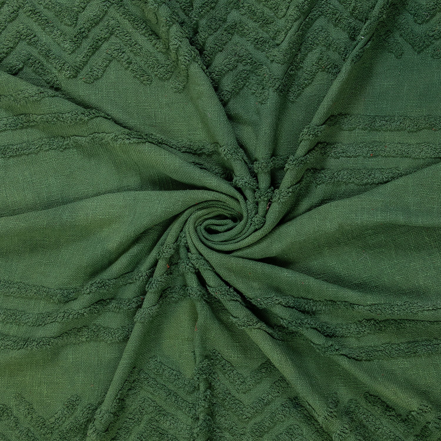 Green Dyed Sofa Cotton Solid Throws