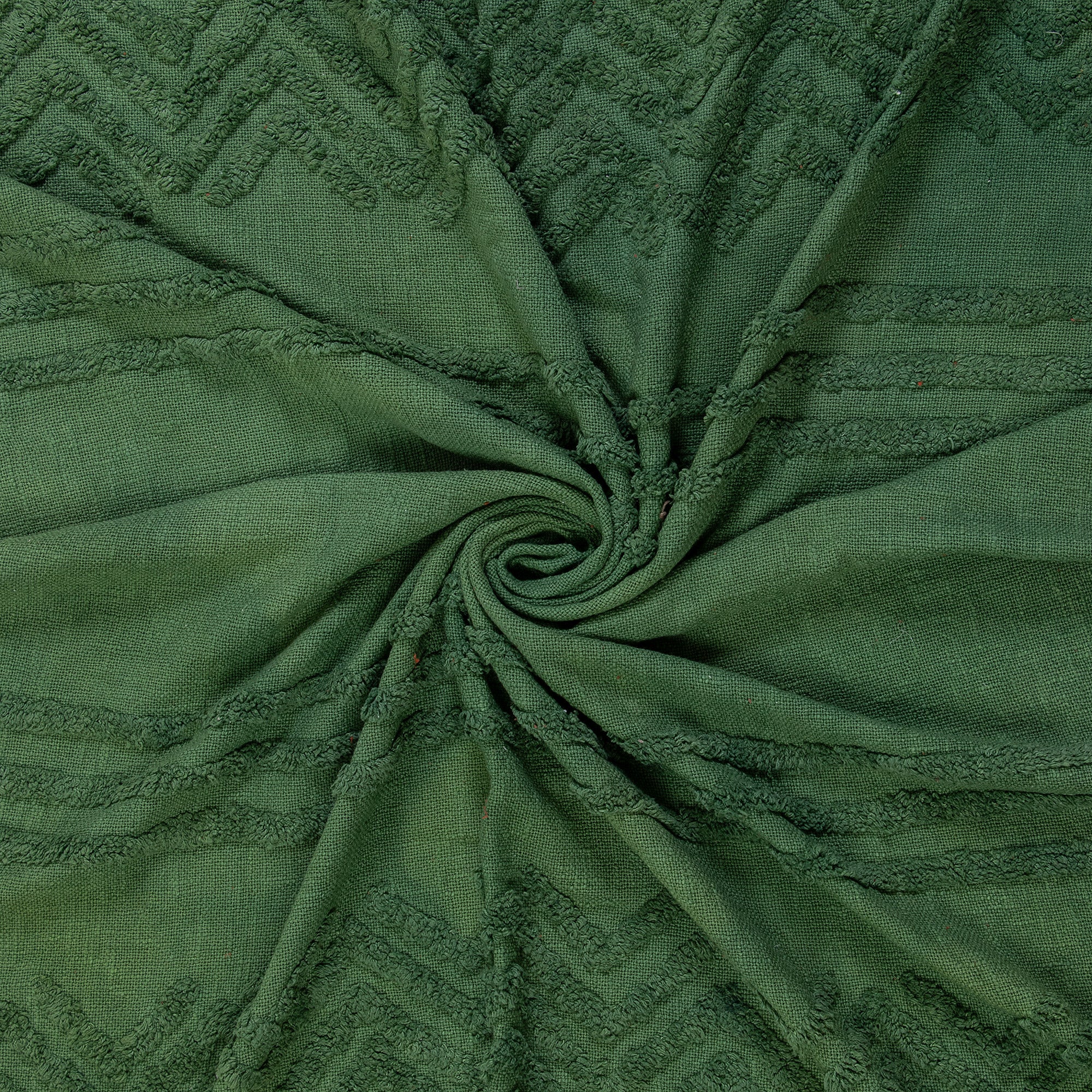 Green Dyed Sofa Cotton Solid Throws