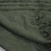 Green Dyed Sofa Pure Cotton Solid Throws 