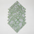 Green Floral Hand Block Printed Cotton Reusable