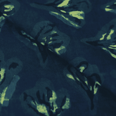 Green Floral Pure Cotton Dabu Hand Block Print Fabric