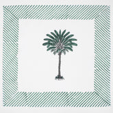 Green Hand Block Printed Dinner Napkins Cloth