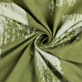 Green Kimono Dabu Hand Block Print Fabric