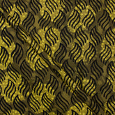 Green Leaf Hand Block Prin Dabu Fabric