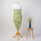 Green Leaf Hand Block Print Cotton Beach Sarong Wrap
