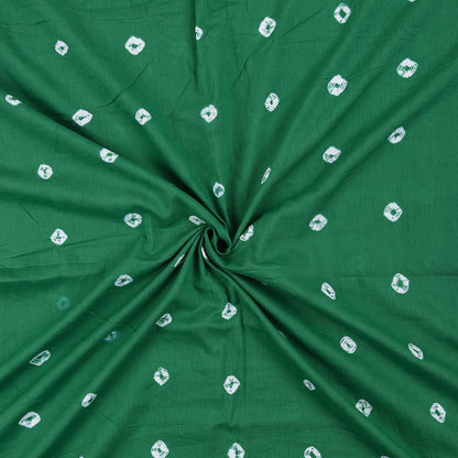 Green Organic Cotton Shibori Tie Dye Fabric