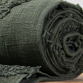 Green Organic Cotton Solid Throws For Couch