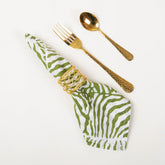 Green Pure Cotton Reusable Dinner Napkin Cloth