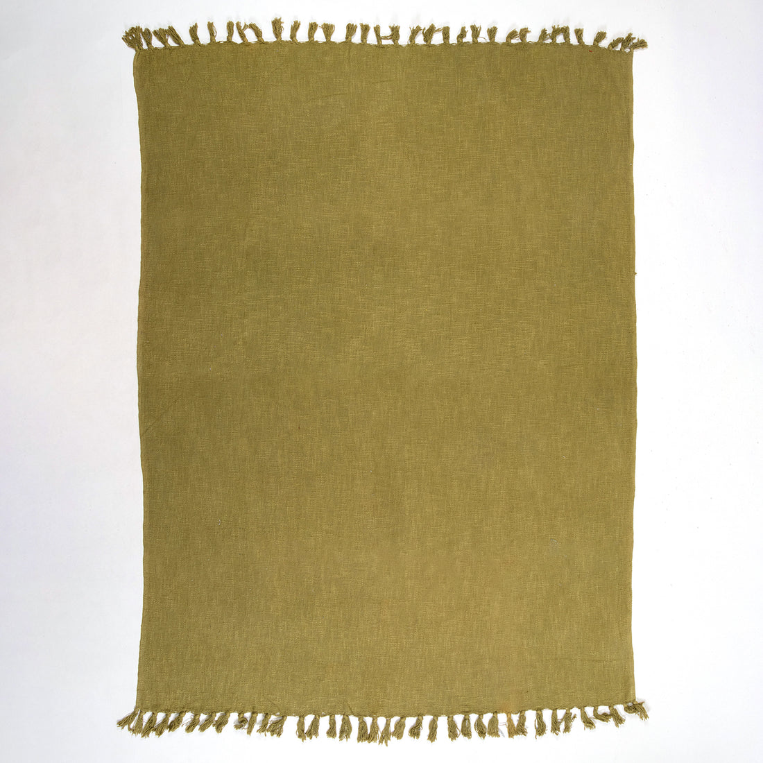 Green Soft Cotton Indian Throw Blanket for Bed
