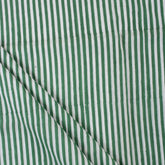 Green Striped Hand Block Print Cotton Cloth Fabric