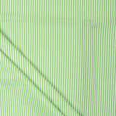 Green Striped Hand Block Printed Cotton Dress Fabric
