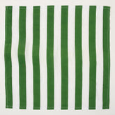 Green Striped Hand Block Printed Dinner Napkin Cloth Reusable