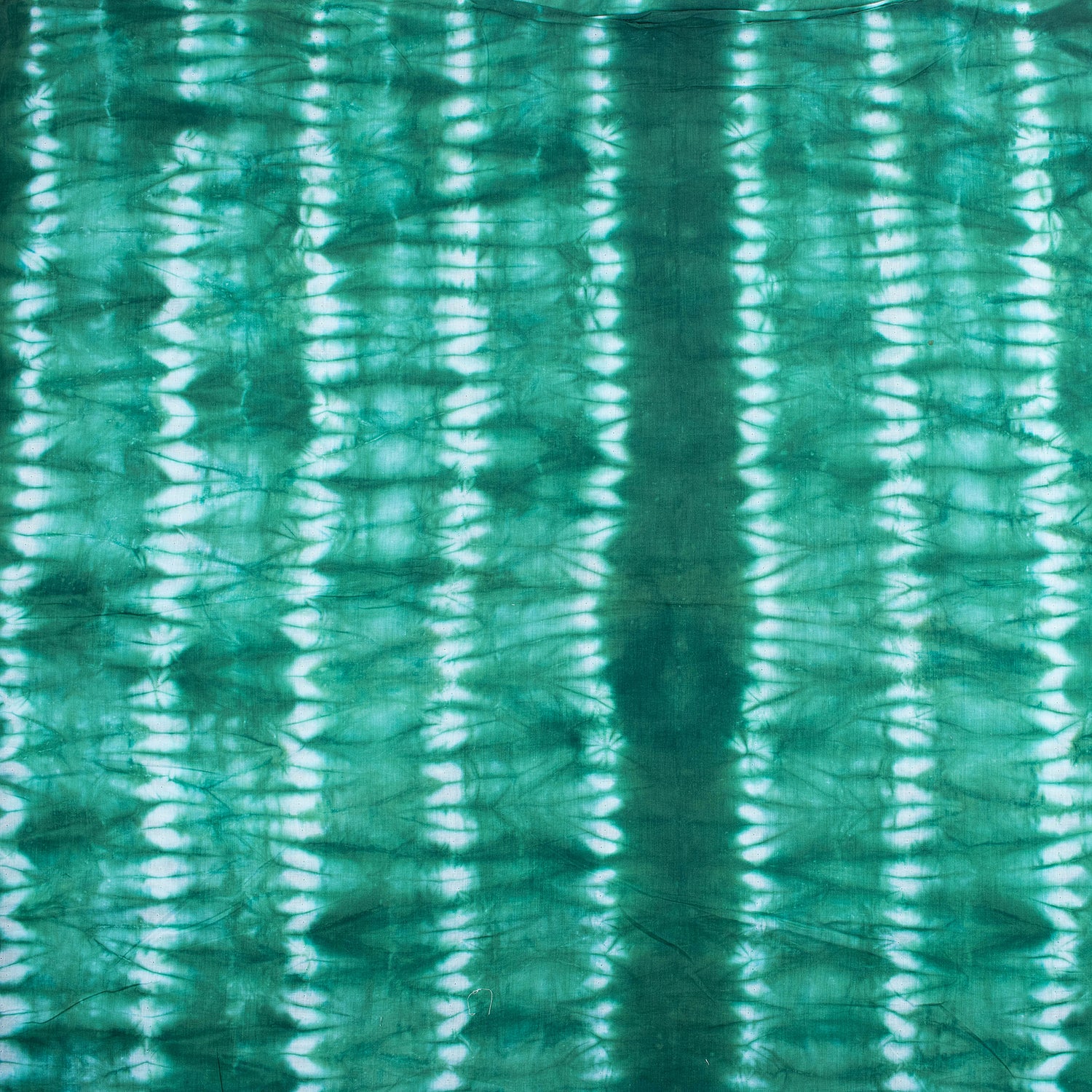 Green Striped Indian Tie Dye Shibori Fabric