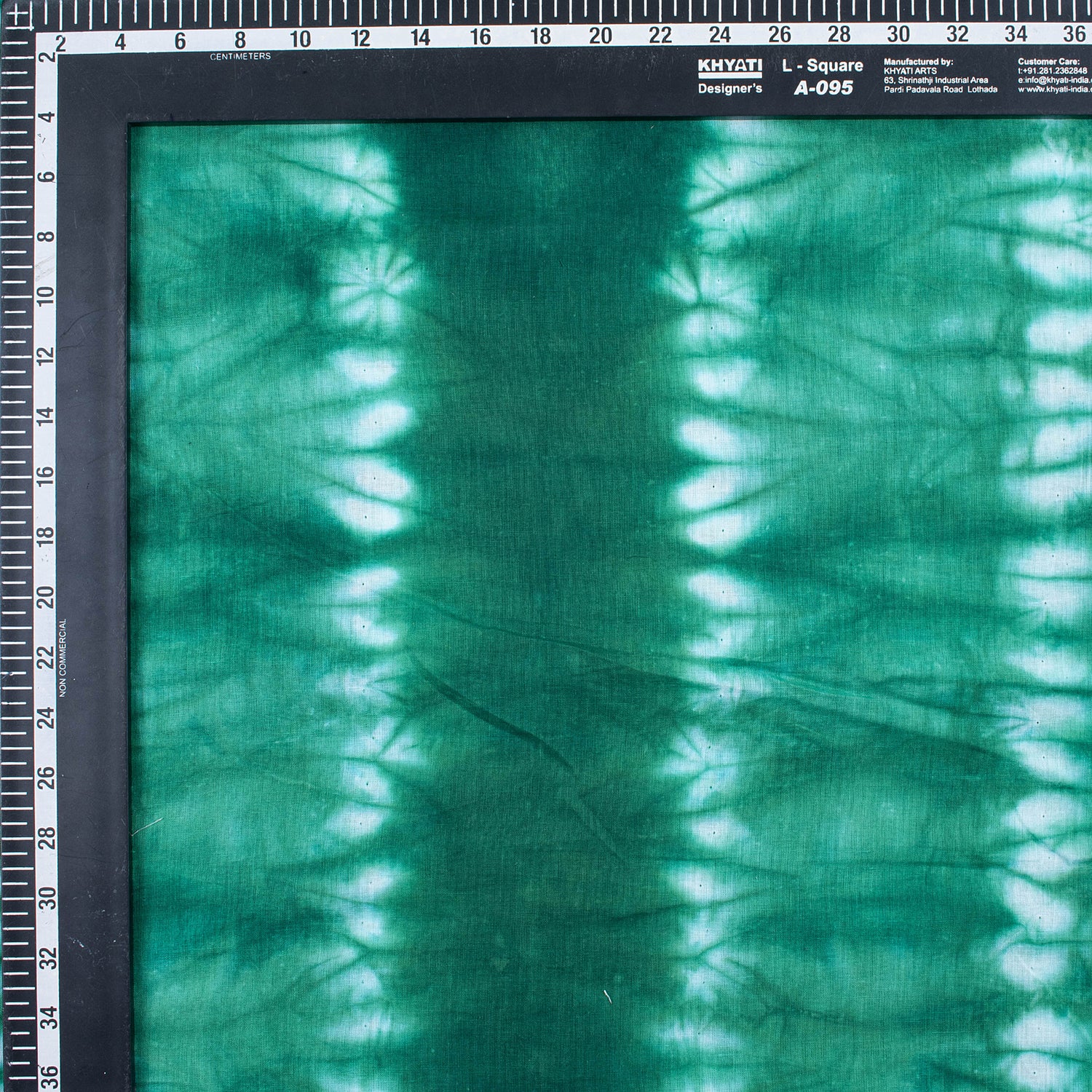 Green Striped Indian Tie Dye Shibori Fabric
