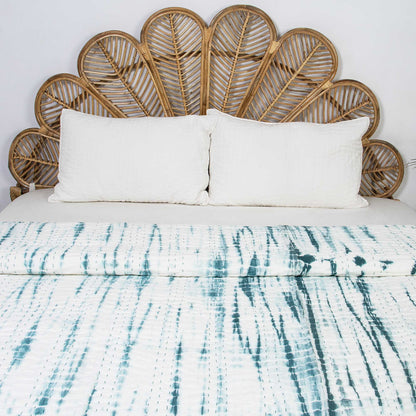 Green Vegetable Dyed Hand Cotton Kantha Quilts