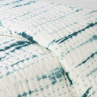 Green Vegetable Dyed Hand Cotton Kantha Quilts