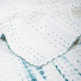 Green Vegetable Dyed Hand Cotton Kantha Quilts