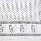 Grey Booti Cotton Hand Block Print Sarong Wrap For Women