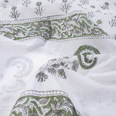Grey Booti Cotton Hand Block Print Sarong Wrap For Women