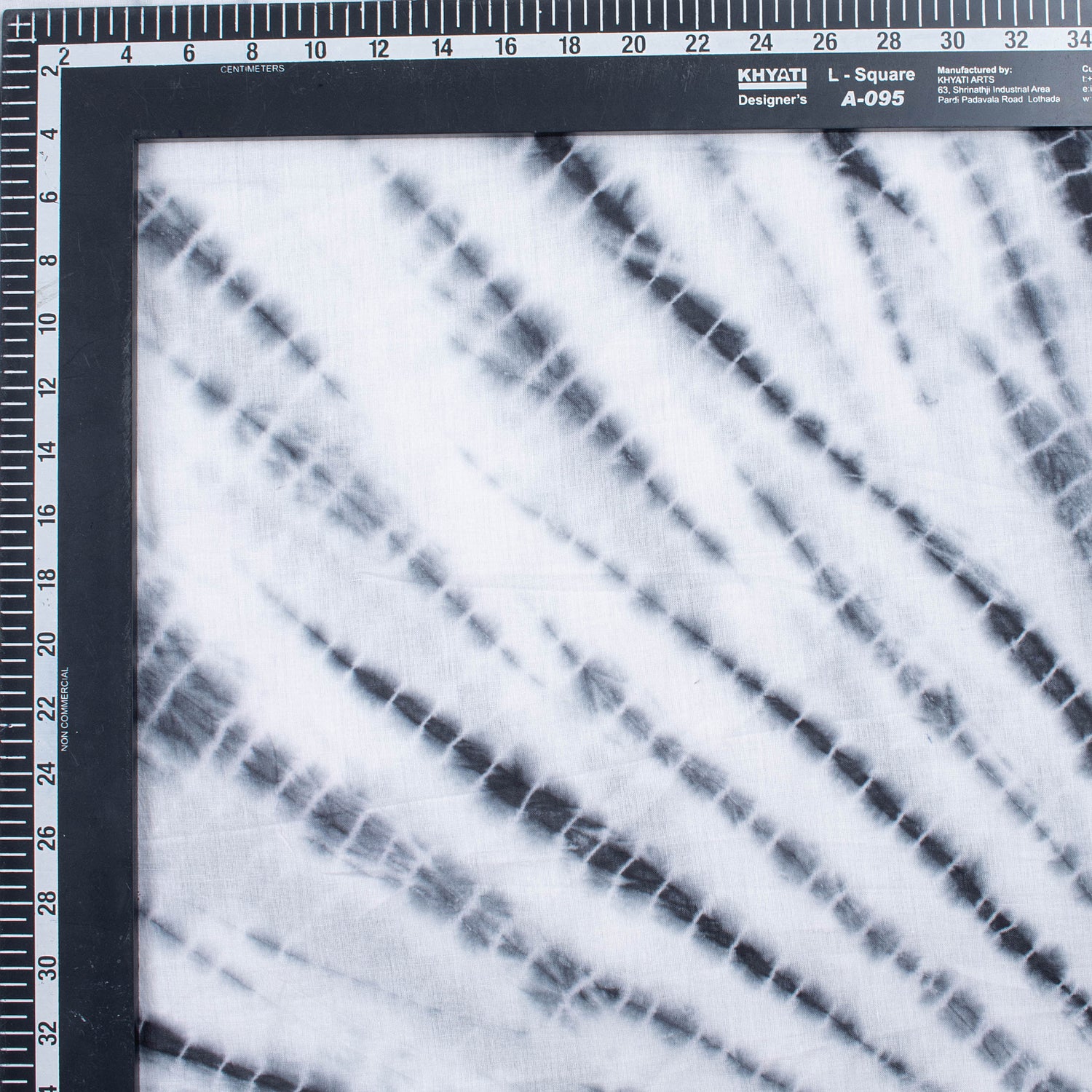 Grey Kimono Tie Dye Shibori Fabric