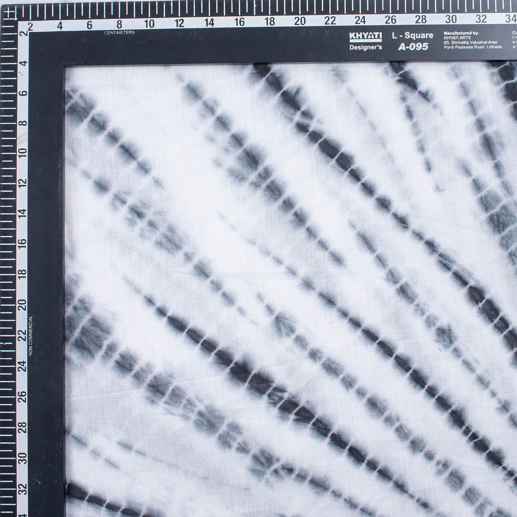 Grey Kimono Tie Dye Shibori Fabric