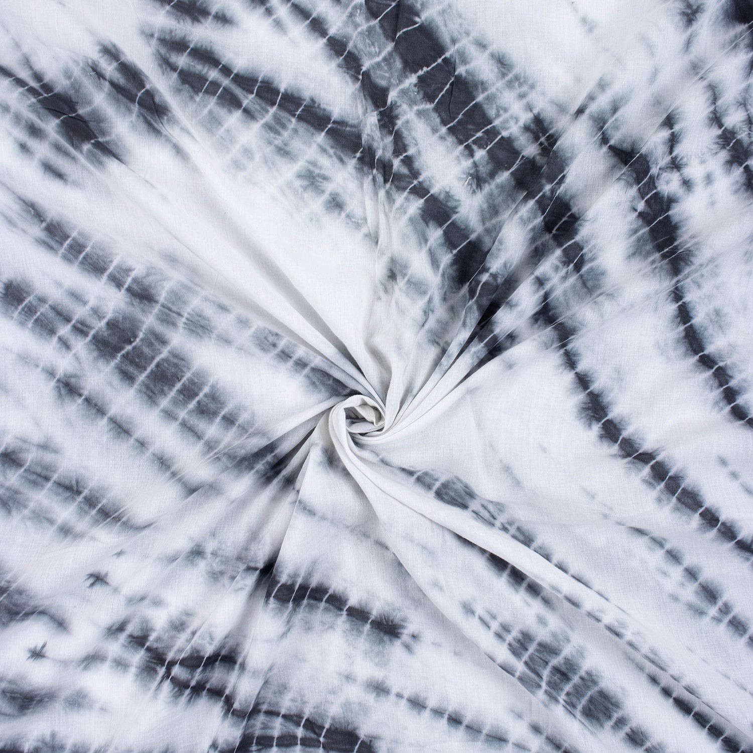 Grey Kimono Tie Dye Shibori Fabric