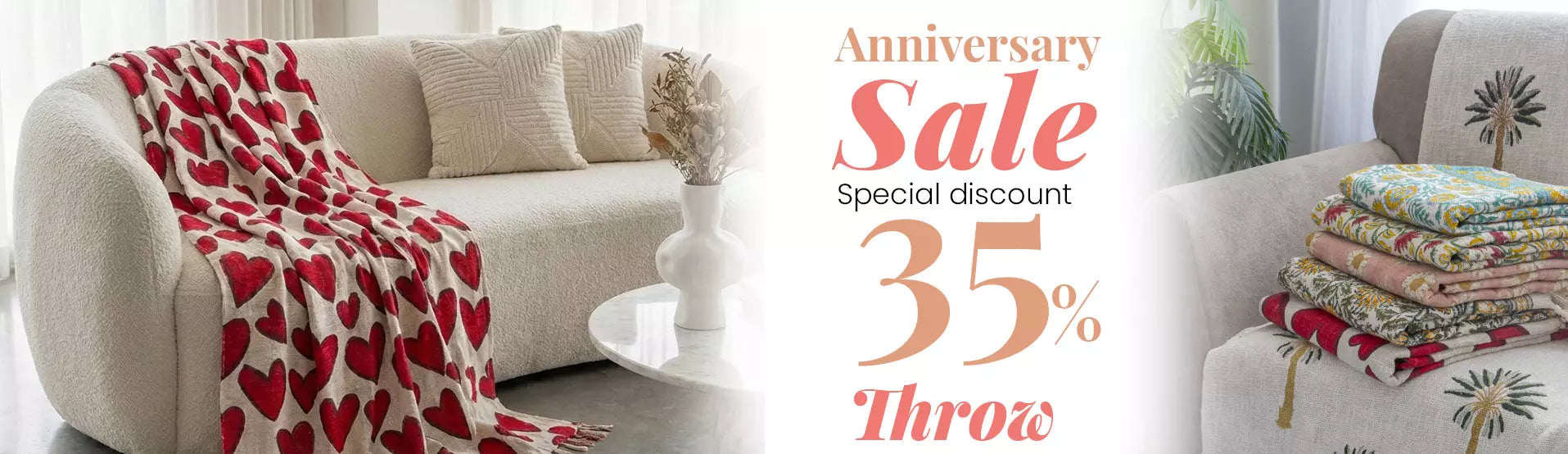 Hand Block Cotton Sofa Throws