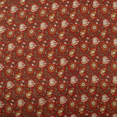 Hand Block Floral Bagru Printed Fabric Dress Material