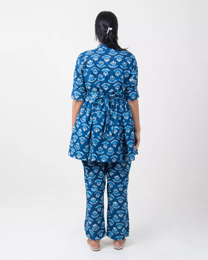 Hand Block Floral Cotton Ladies Co-Ord Set