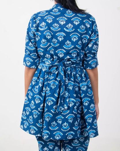 Hand Block Floral Cotton Ladies Co-Ord Set