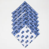 Hand Block Floral Printed Cotton Reusable Napkins