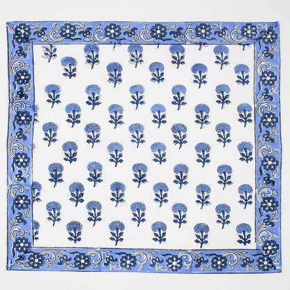 Hand Block Floral Printed Cotton Reusable Napkins